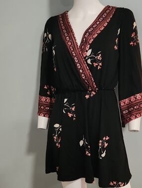 Bailey Blue Asian Inspired Floral Dress